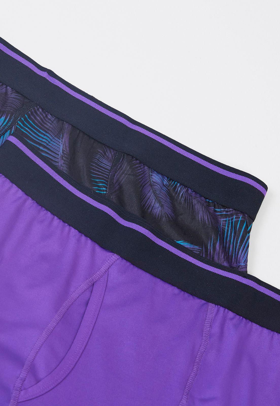 Bóxer Hombre Bipack Deportivo Mix Morado Corona-2