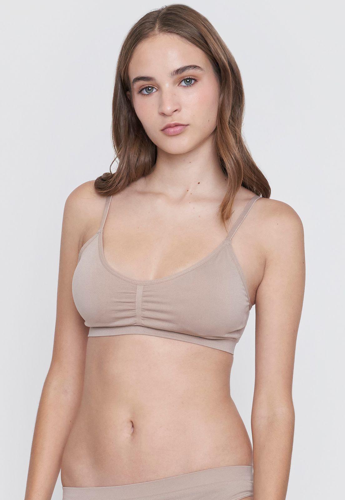 Sostén Mujer Seamless Beige Corona-0