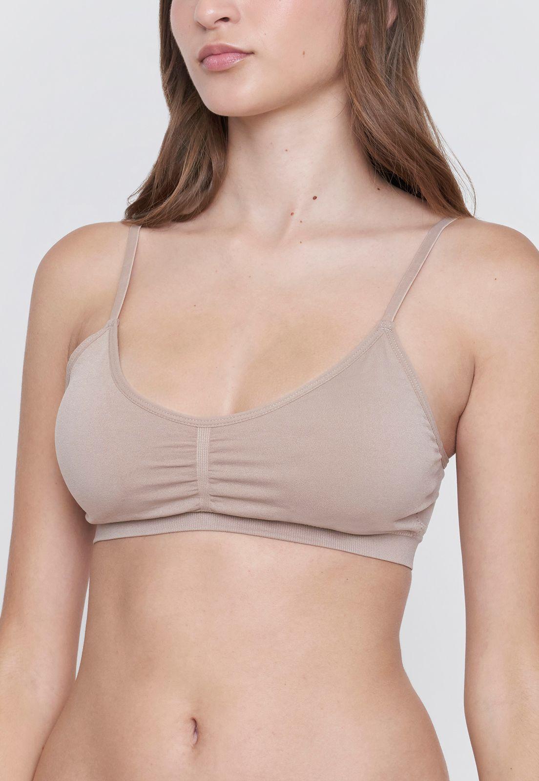 Sostén Mujer Seamless Beige Corona-2