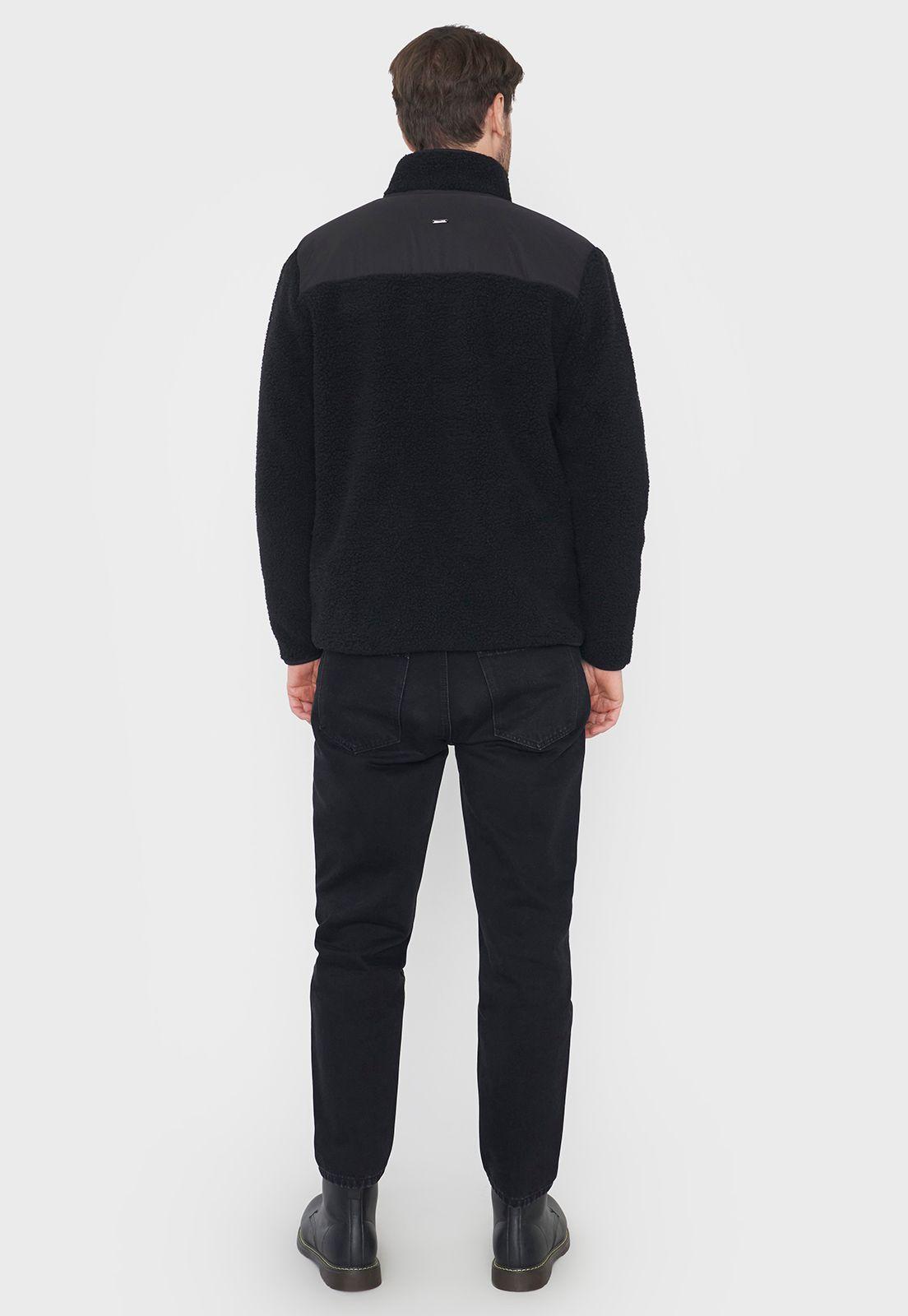 Chaqueta Hombre Sherpa Negro Corona-2