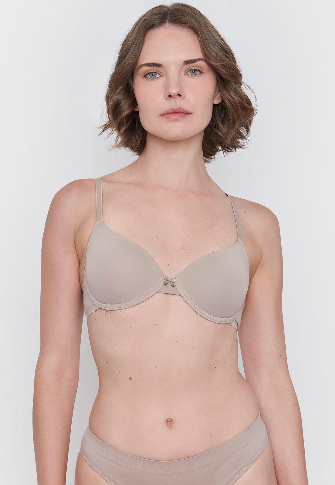 Sostén Mujer Beige Copa B Color Beige Corona-0