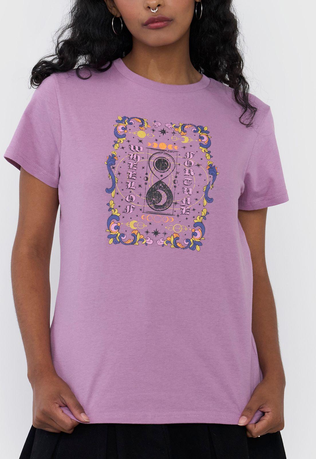 Polera Mujer Fun Regular Color Malva Corona-2