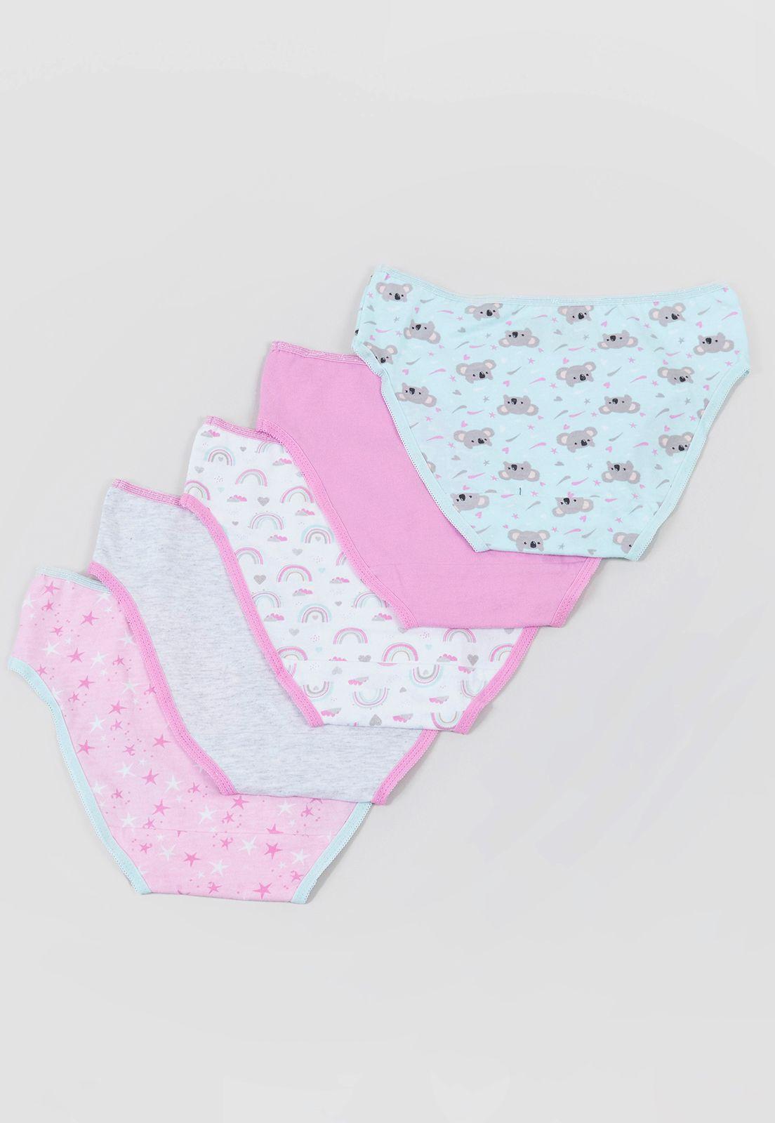 Calzones Niña 5 Pack Celeste Corona-1