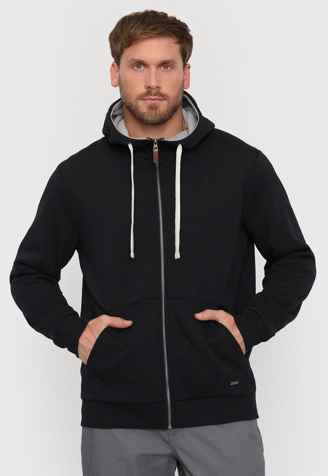 Polerón Negro Hombre Full Zipper I Corona-1