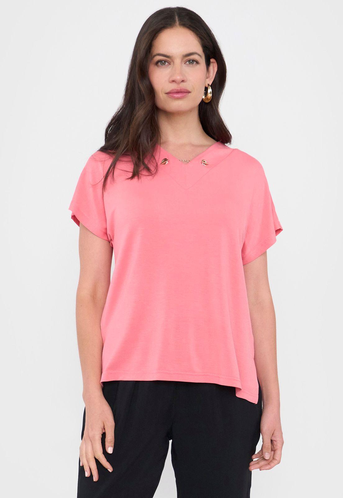 Polera Mujer Escote Coral Corona-0