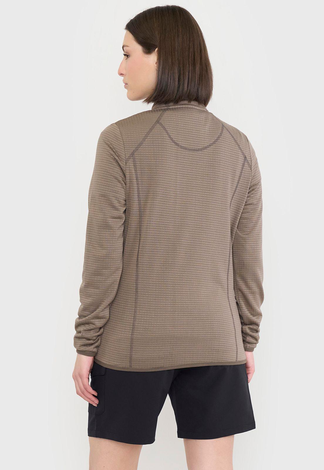 Polerón Outdoor Mujer Texturizado Taupe Corona-2