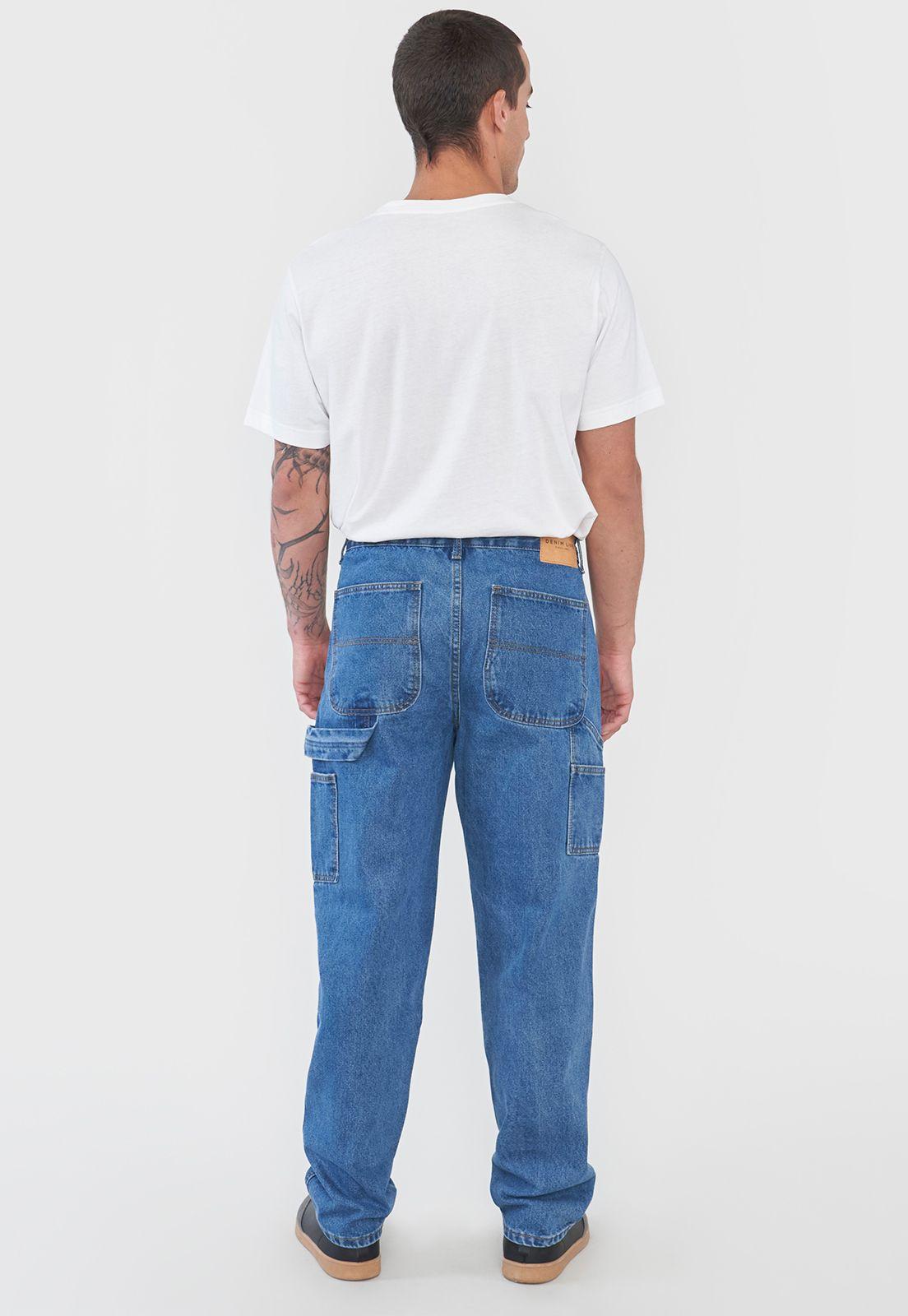 Jeans Hombre Carpenter Color Azul Medio Corona-2