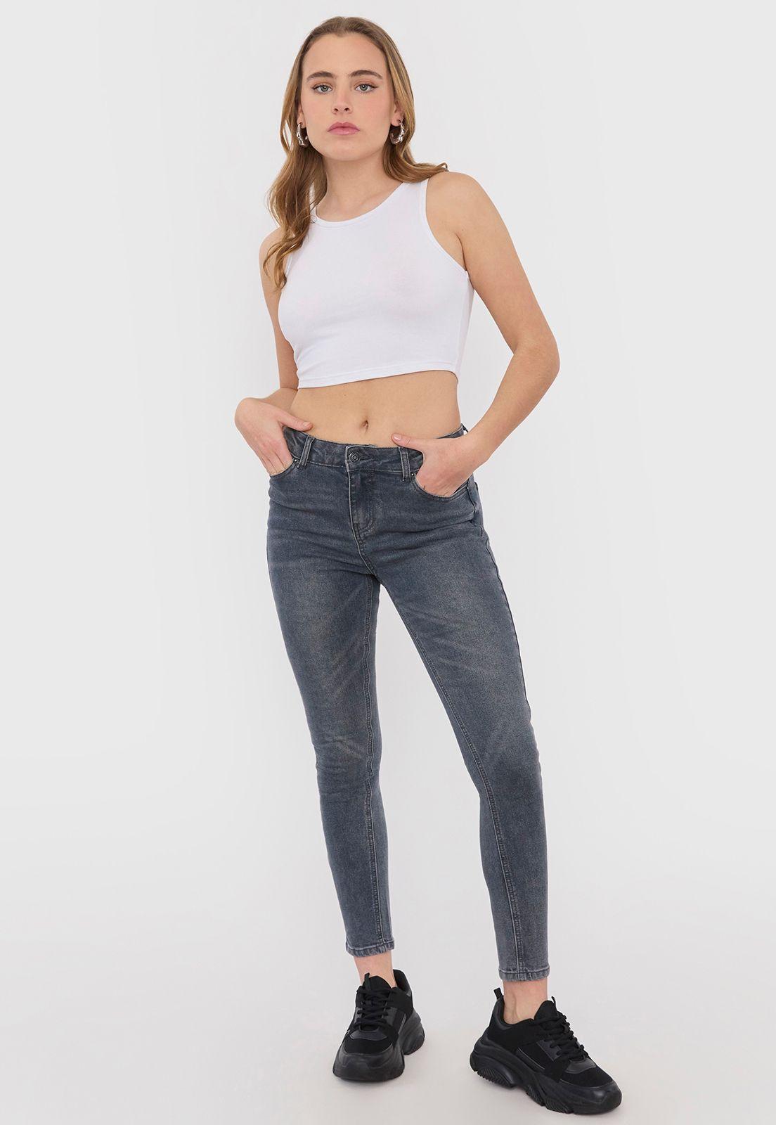 Polera Mujer Sin Mangas Crop Blanco I Corona-3