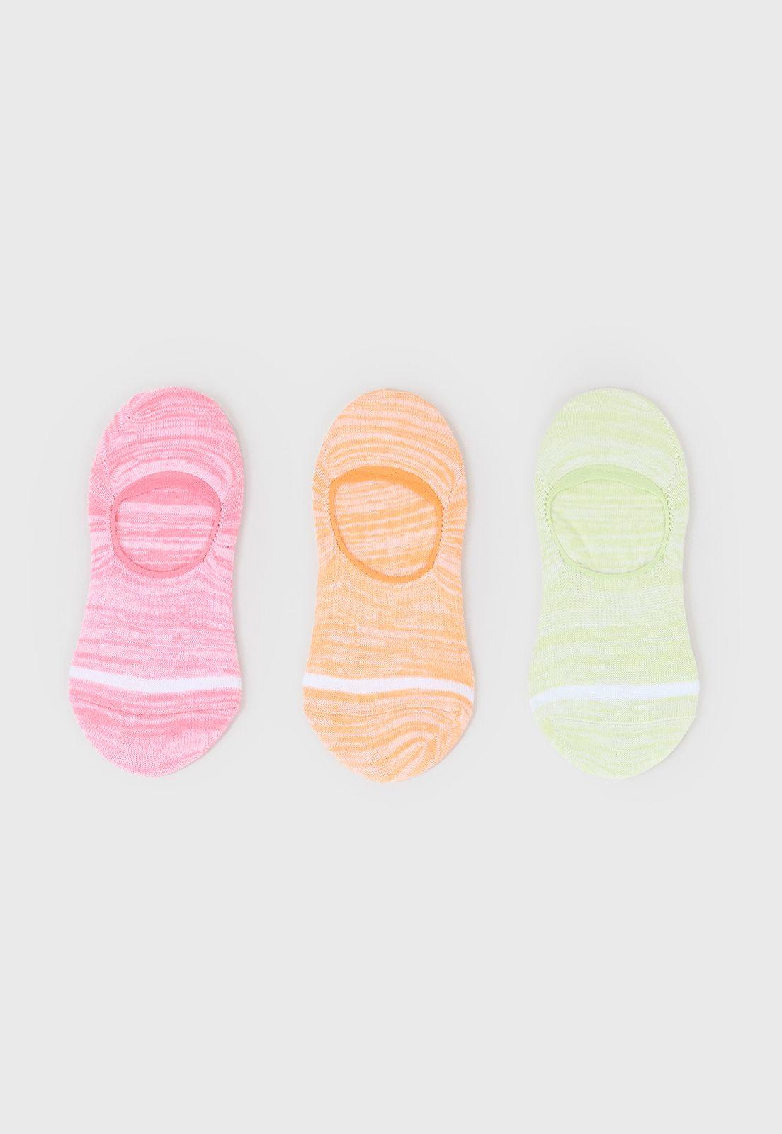 Tripack Calcetines Mujer Deportivos Pasteles - Corona-2