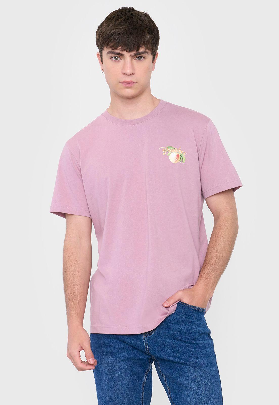 Polera Hombre Fun Frutas Rosado Corona-0