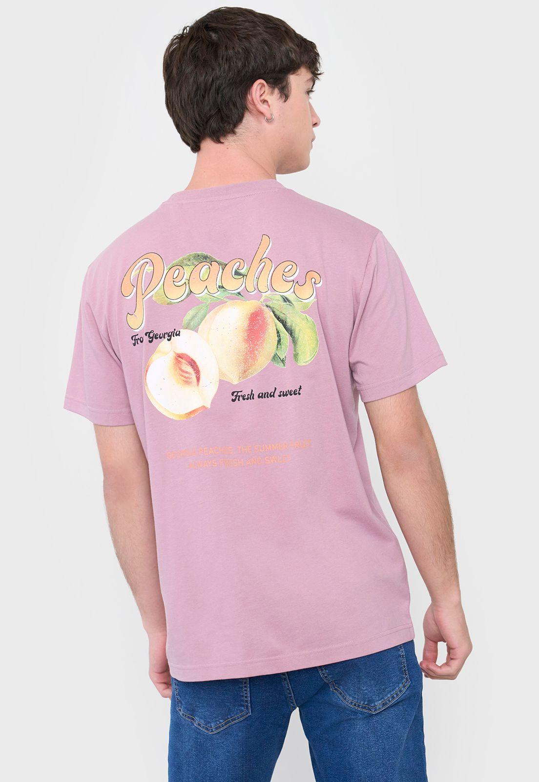 Polera Hombre Fun Frutas Rosado Corona-2