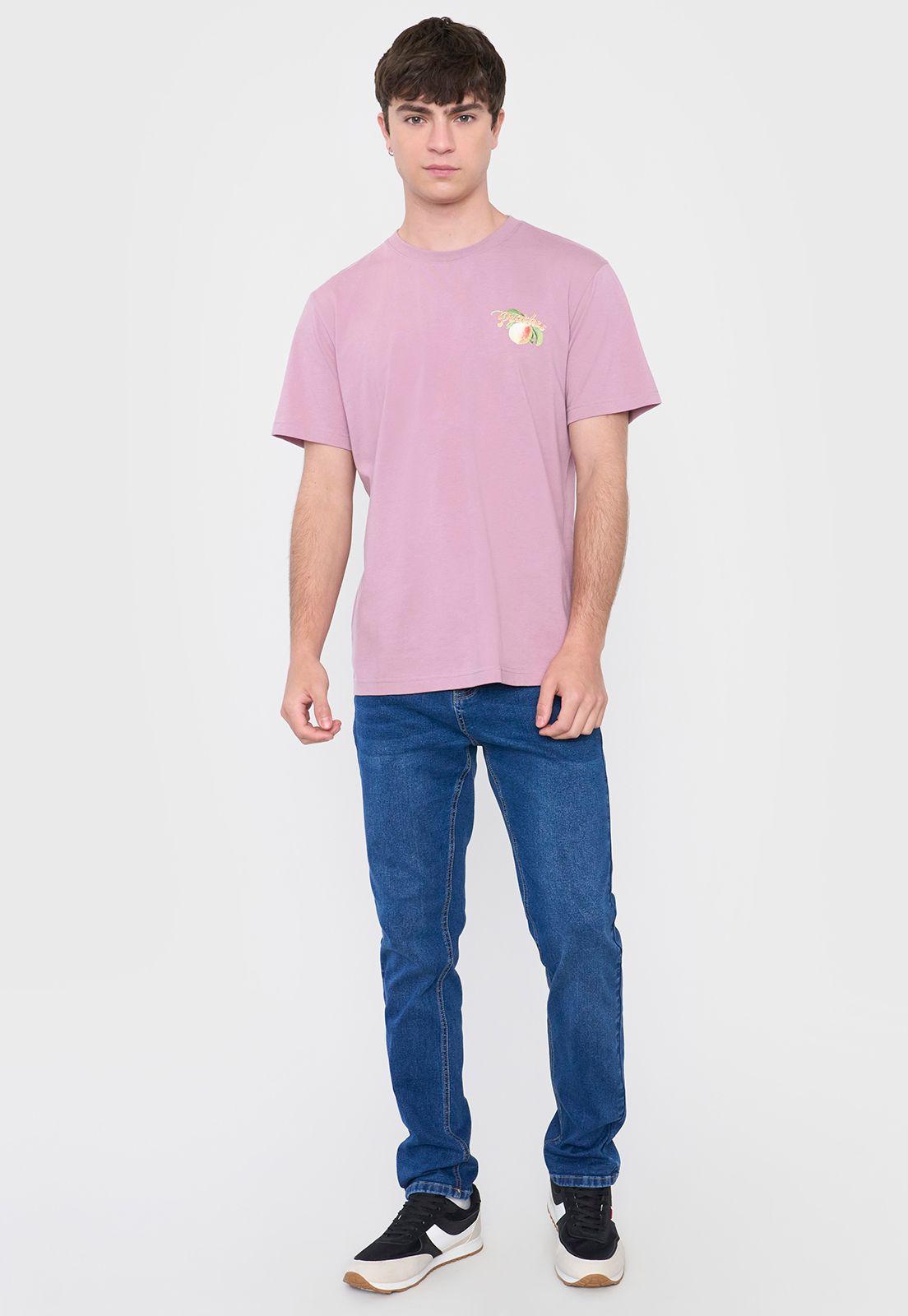 Polera Hombre Fun Frutas Rosado Corona-3