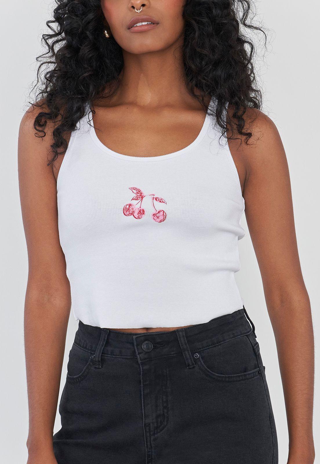 Peto Mujer Local Print Blanco Corona-2