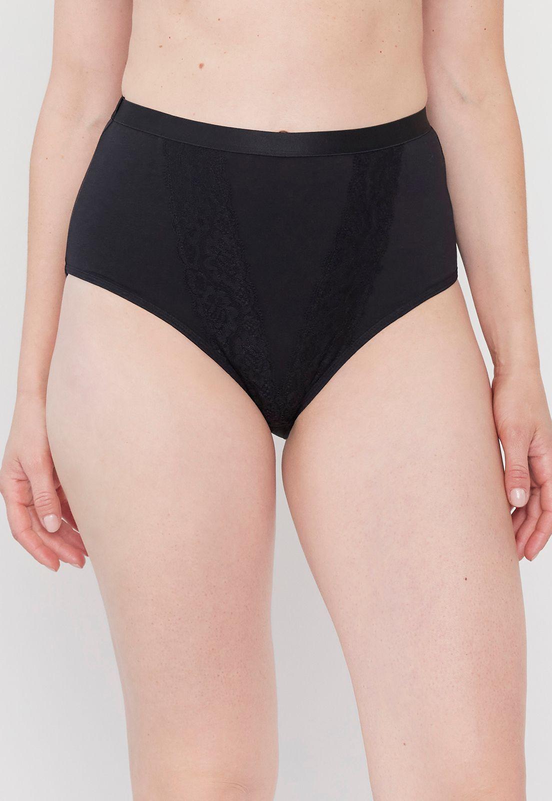 Pack Calzón Mujer Alto Negro-Beige Corona-2