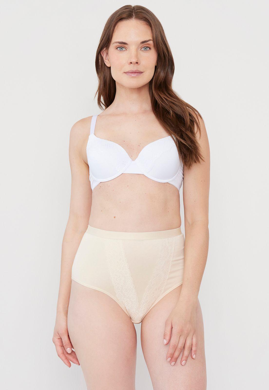 Pack Calzón Mujer Alto Negro-Beige Corona-3
