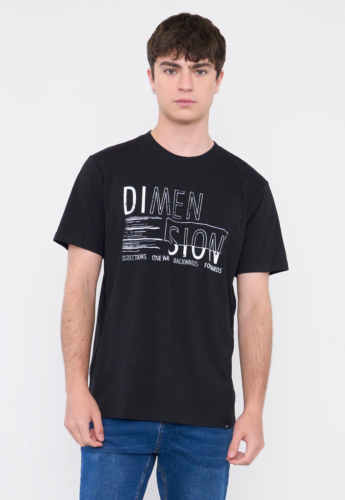 Polera Hombre Fun Texto Negro Corona-0