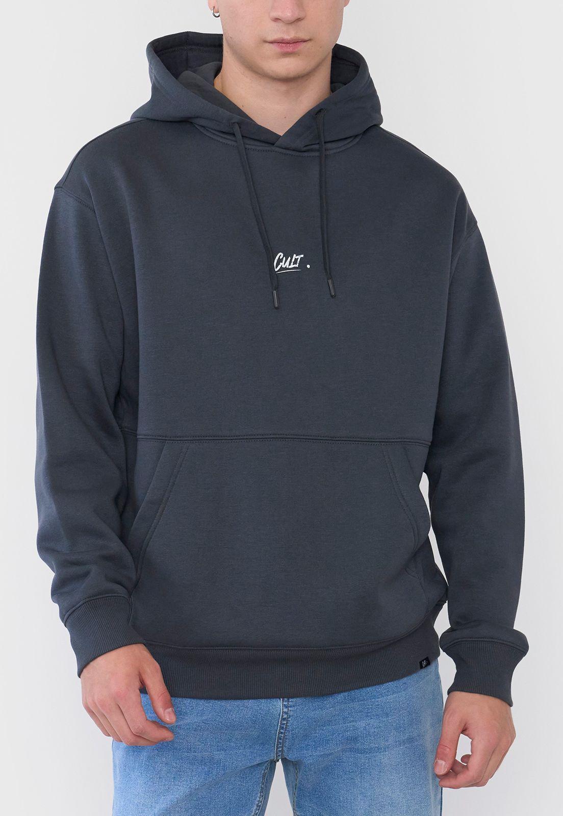 Polerón Hombre Oversize Cortes Print Azul Corona-2