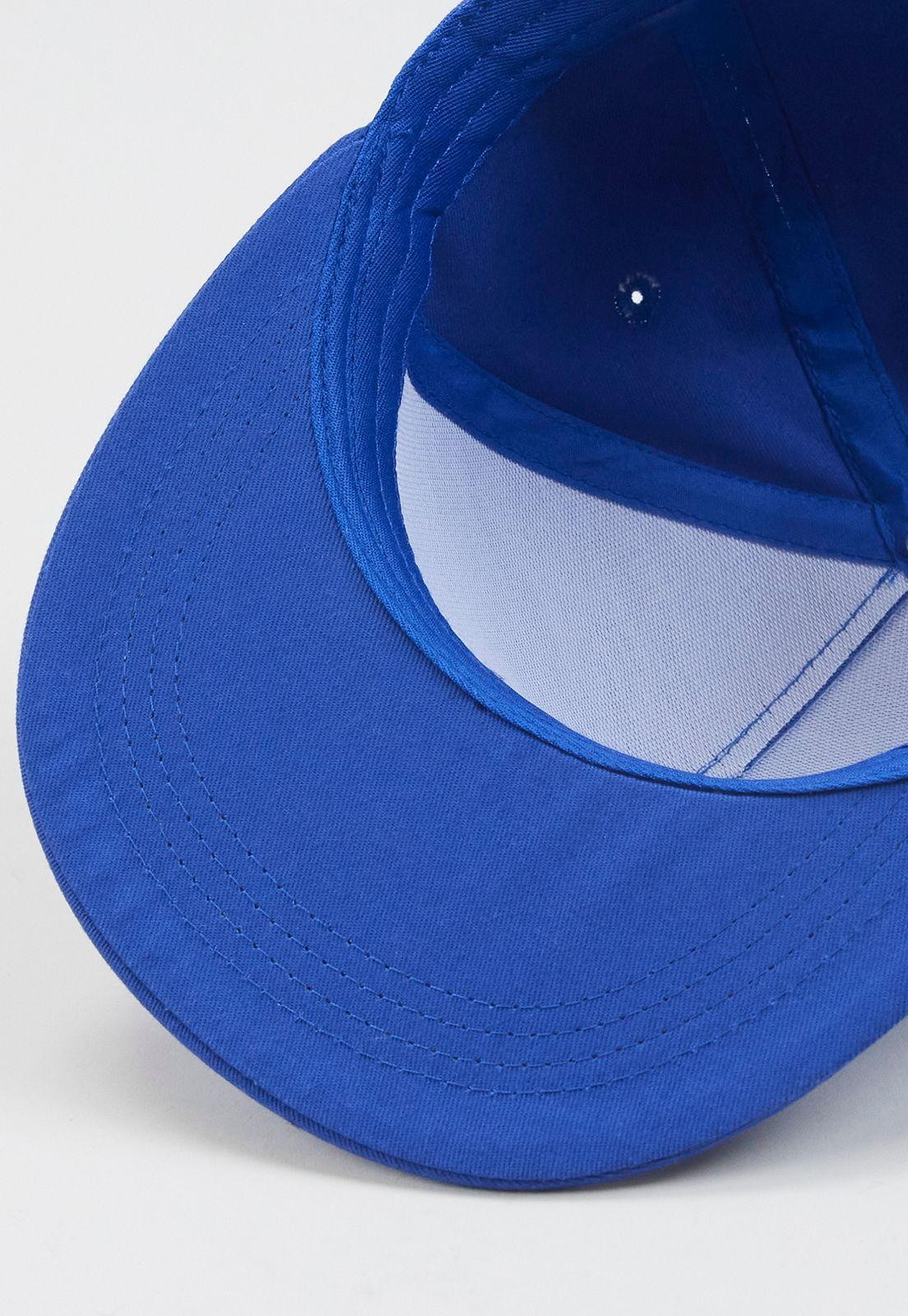 Visera Plana Print Bordado Azul Corona-3