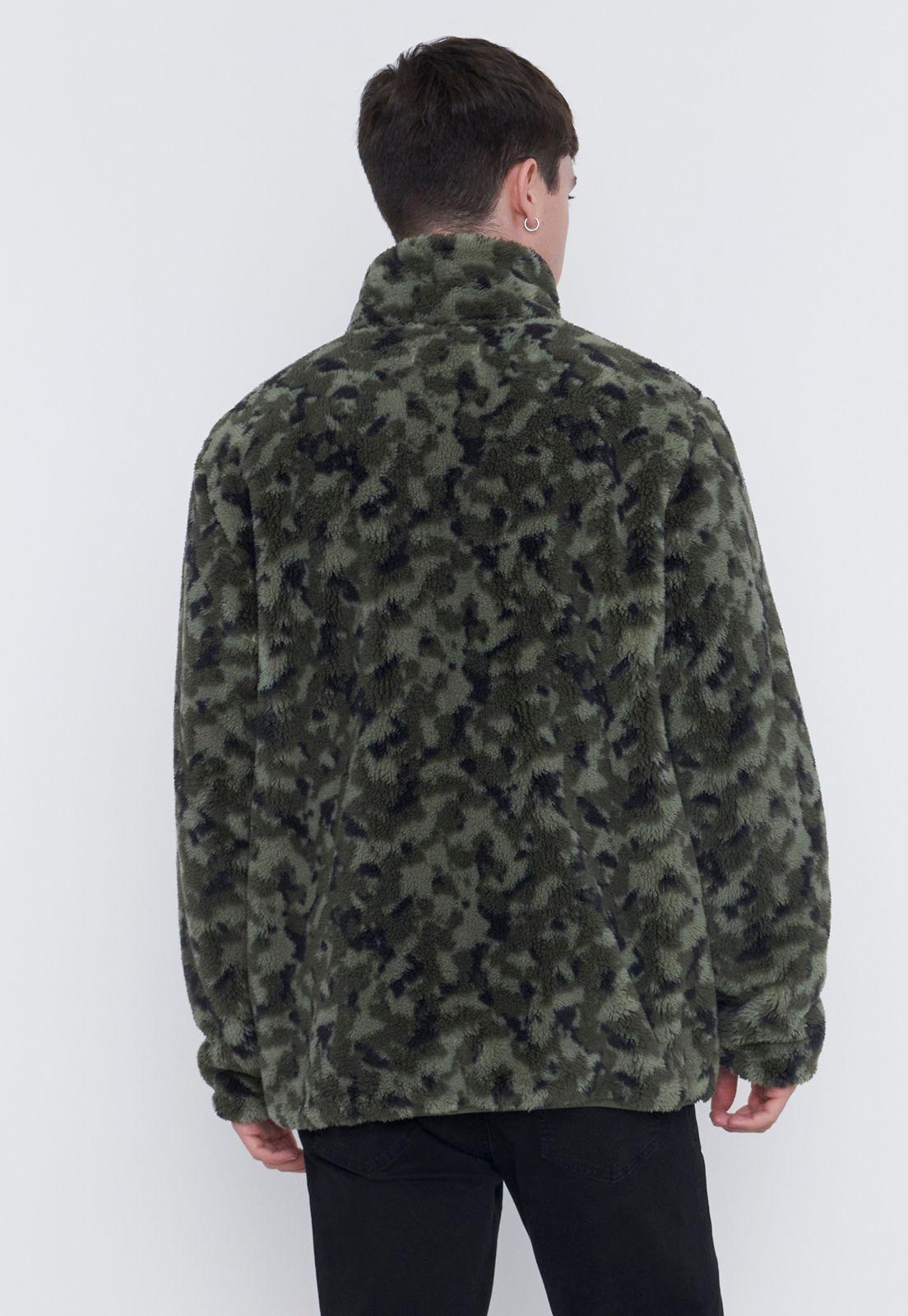 Polerón Hombre Coral Print Full Zipper Étnico Corona-1
