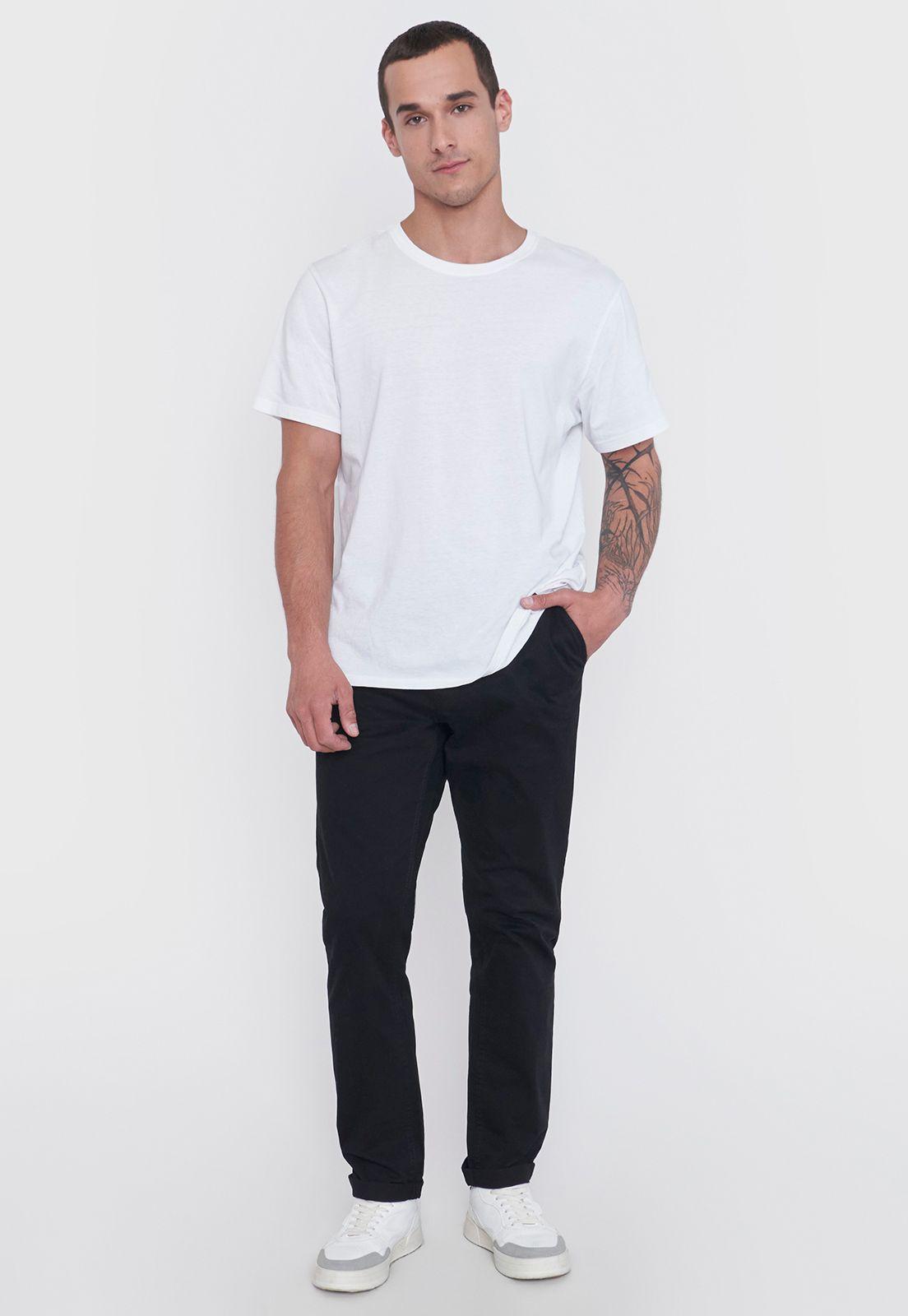 Pantalón Hombre Chino Negro Corona-0