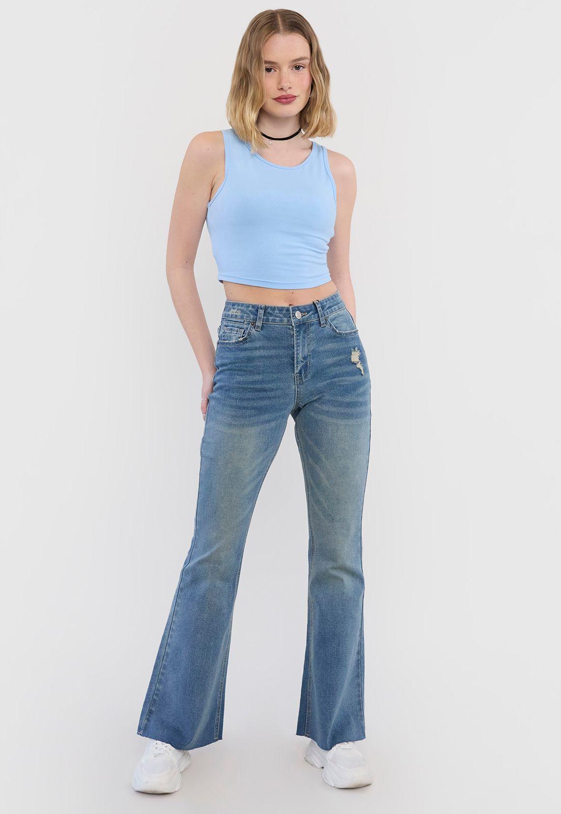 Polera Mujer Sin Mangas Crop Girs Melange Corona-3