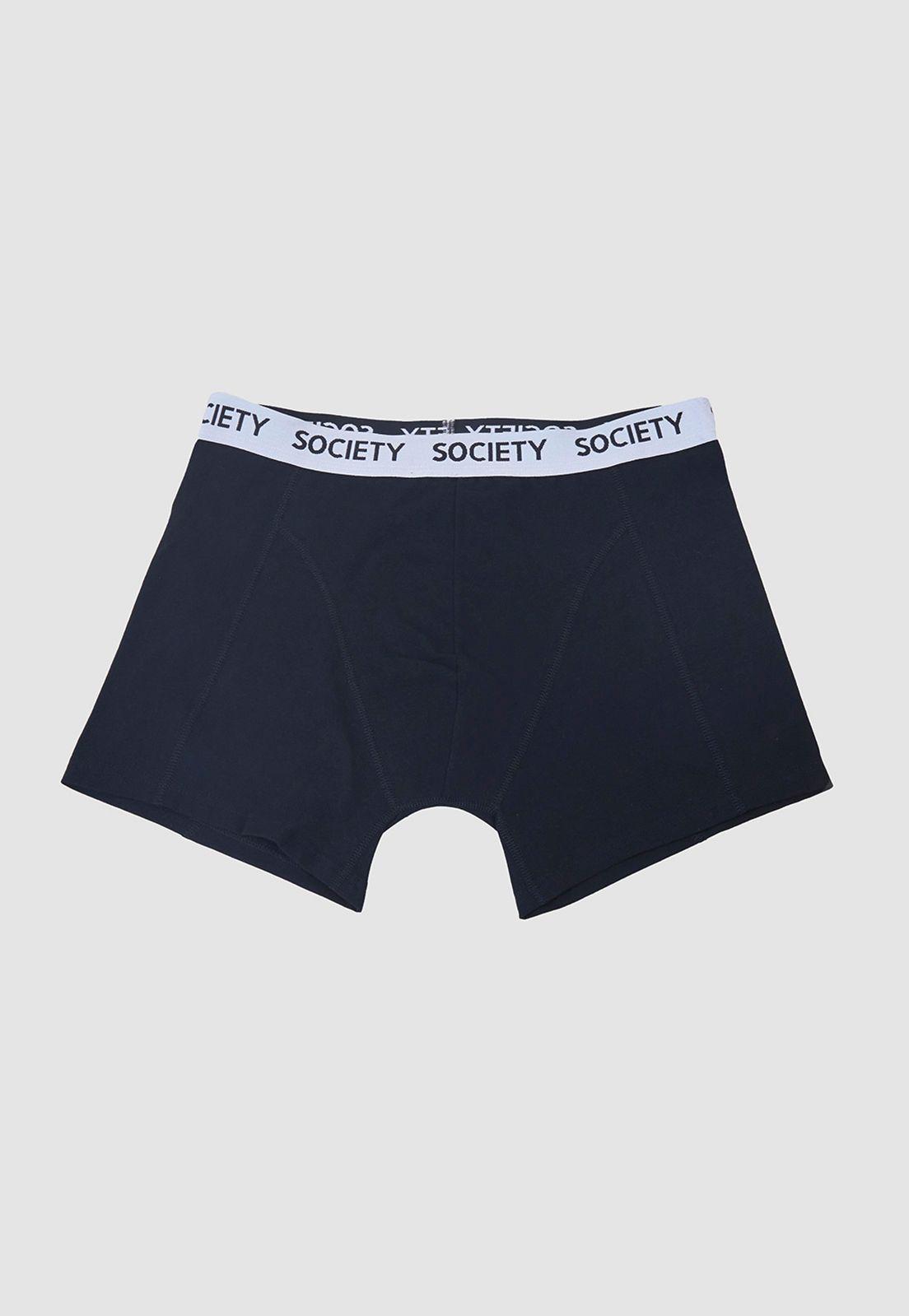 Bóxer Hombre Bipack Mix Liso Blanco/Negro Corona-3