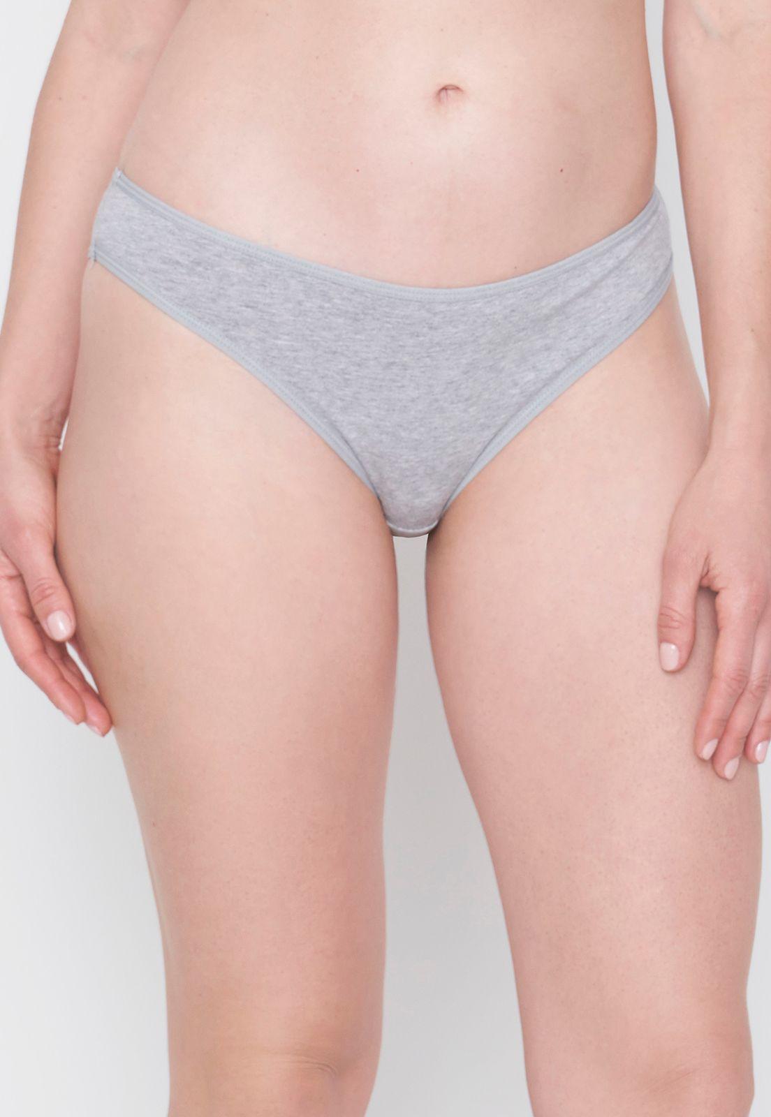 Calzón Mujer Tripack Cotton Mix Negro/Gris/Ecru Corona-2