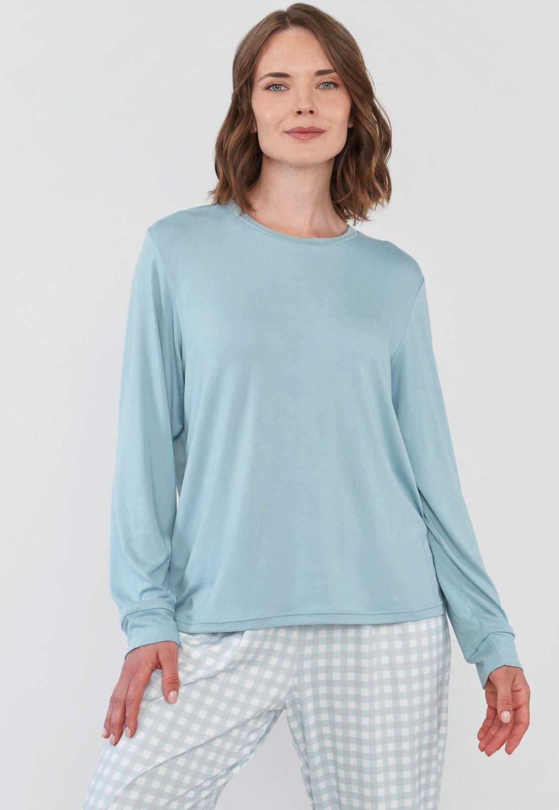 Pijama Mujer Full Print Polypeach Verde Corona-2