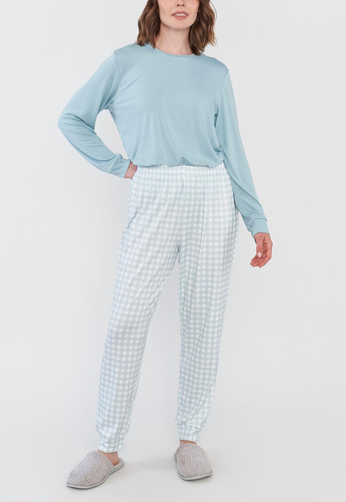 Pijama Mujer Full Print Polypeach Verde Corona-3