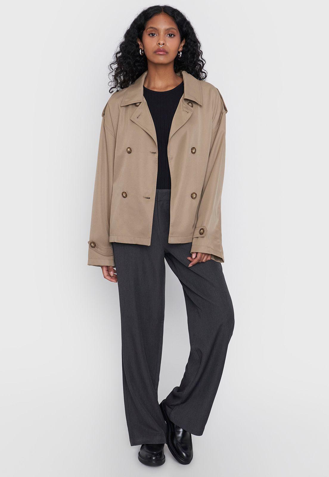 Chaqueta Mujer Trench Color Beige Corona-3
