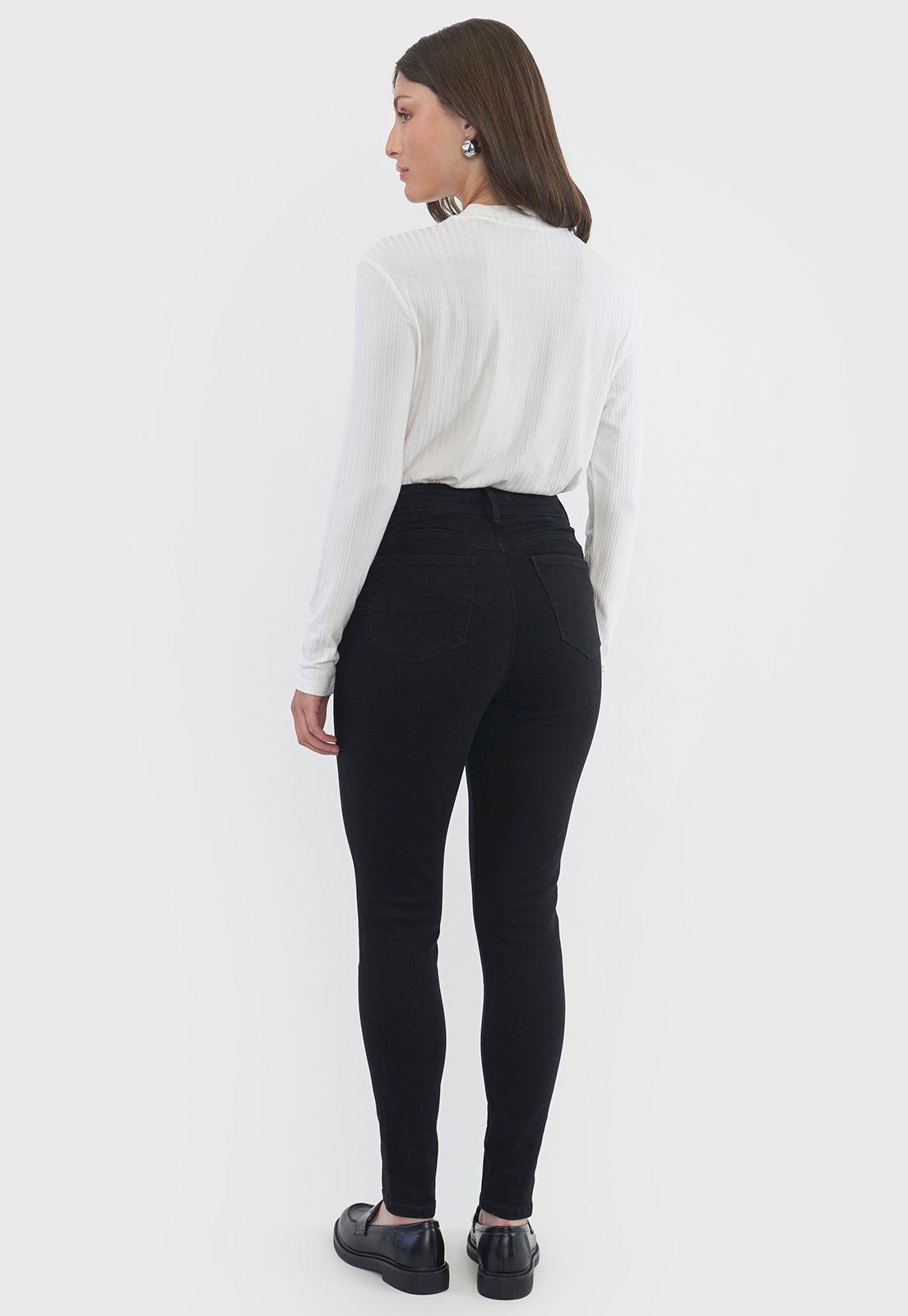 Jeans Mujer Skinny Fit Negro Corona-2
