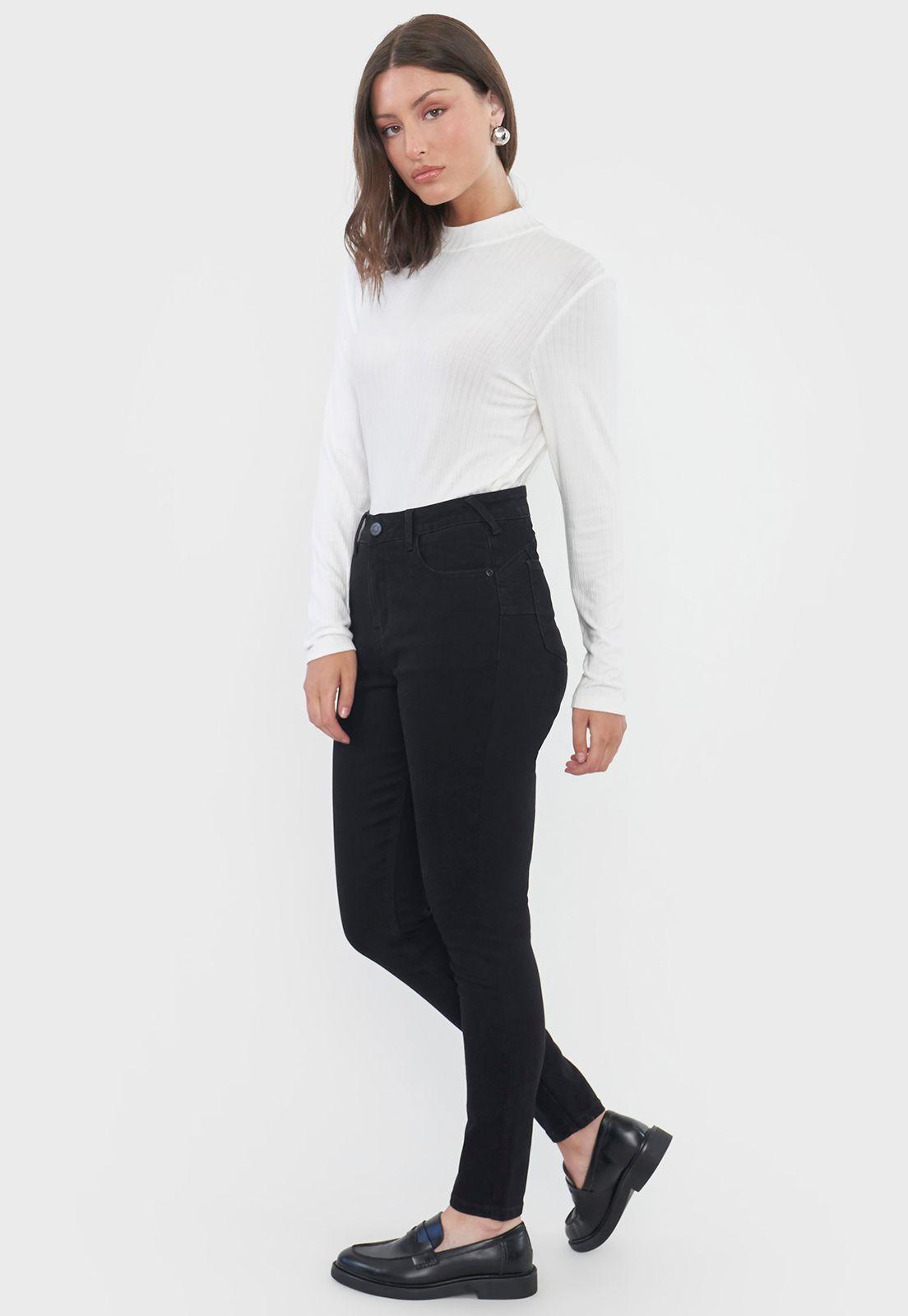 Jeans Mujer Skinny Fit Negro Corona-3