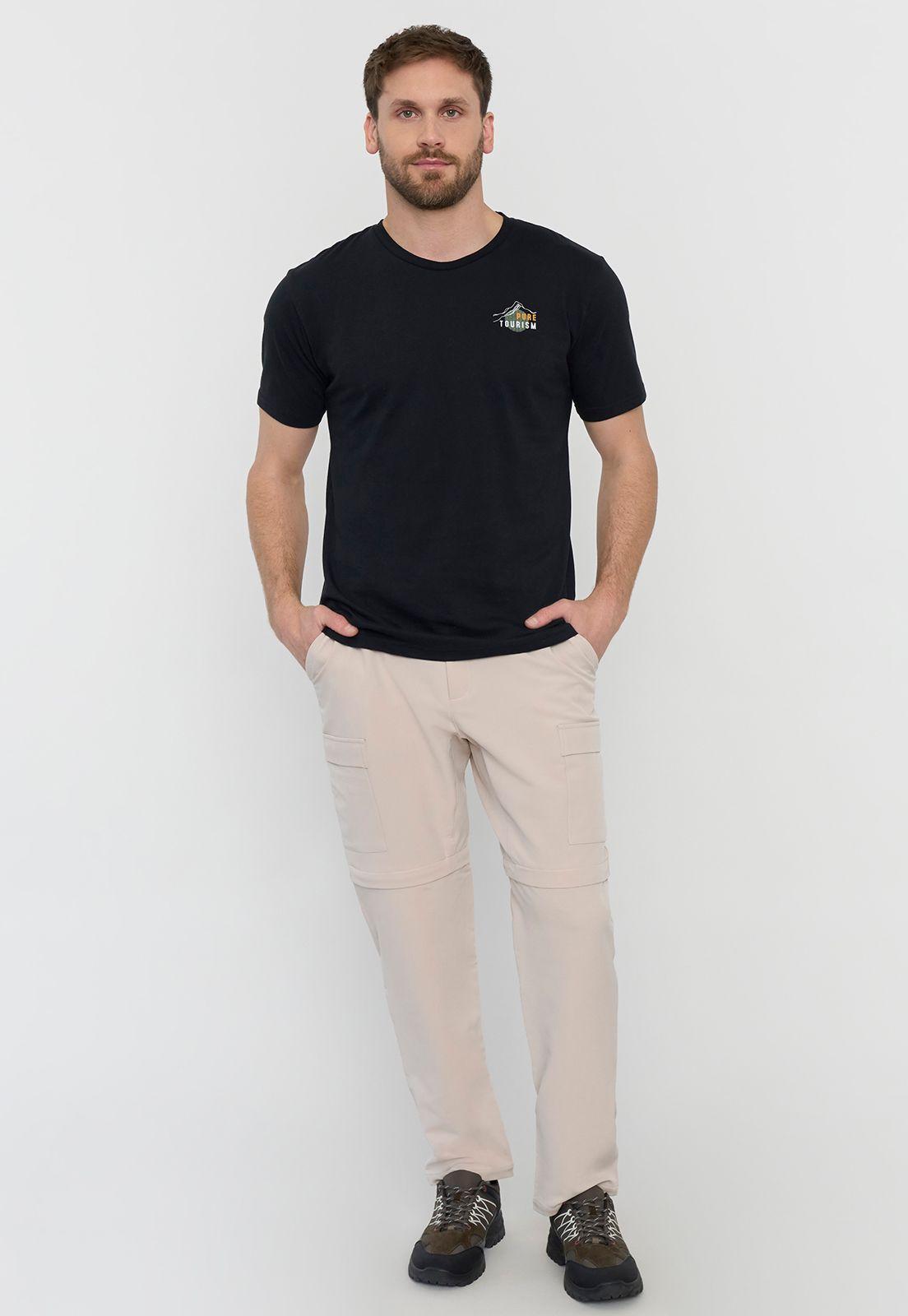 Polera Outdoor Hombre Fun Negro Corona-3