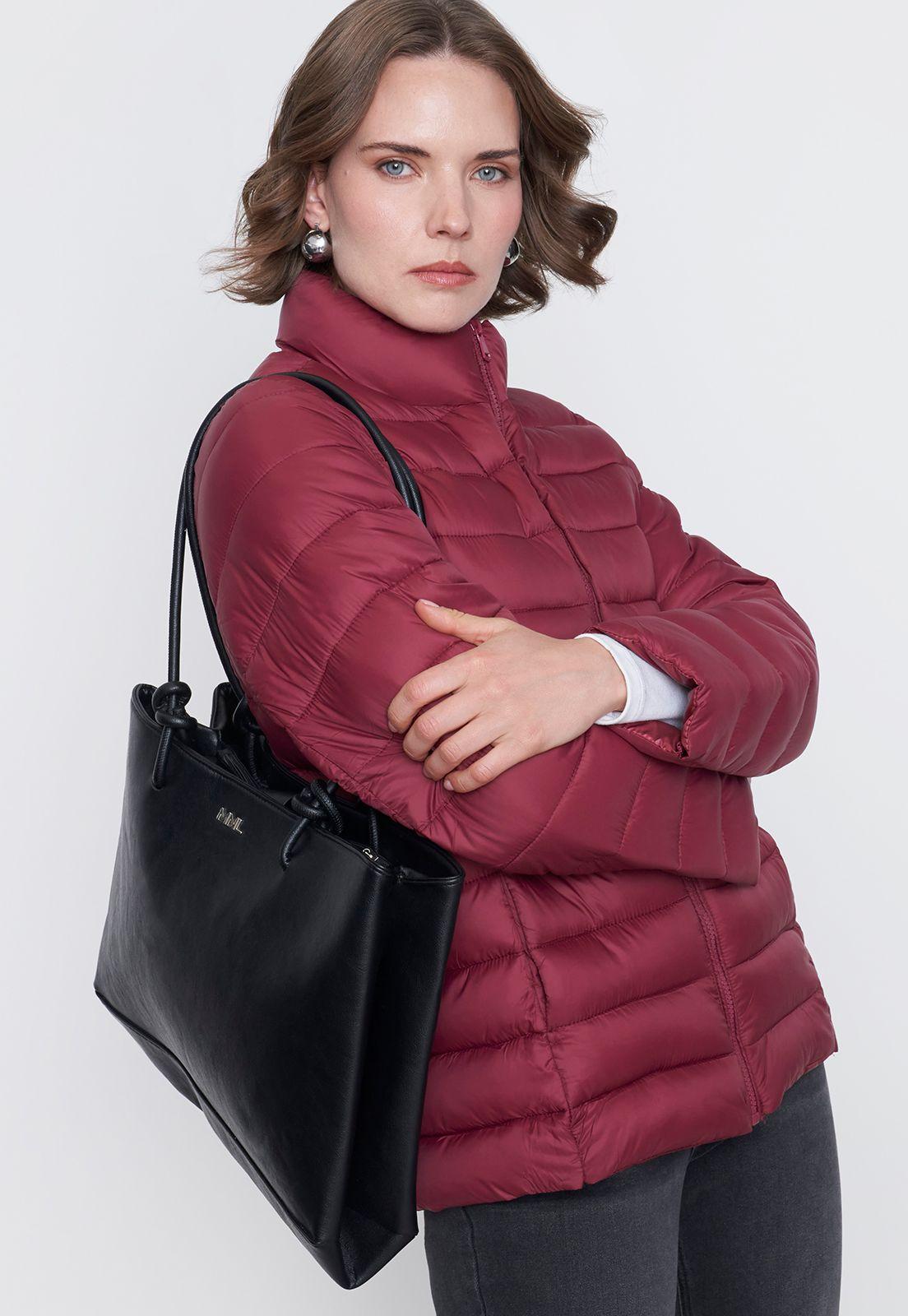 Parka Mujer Burdeo Básica Corona-0