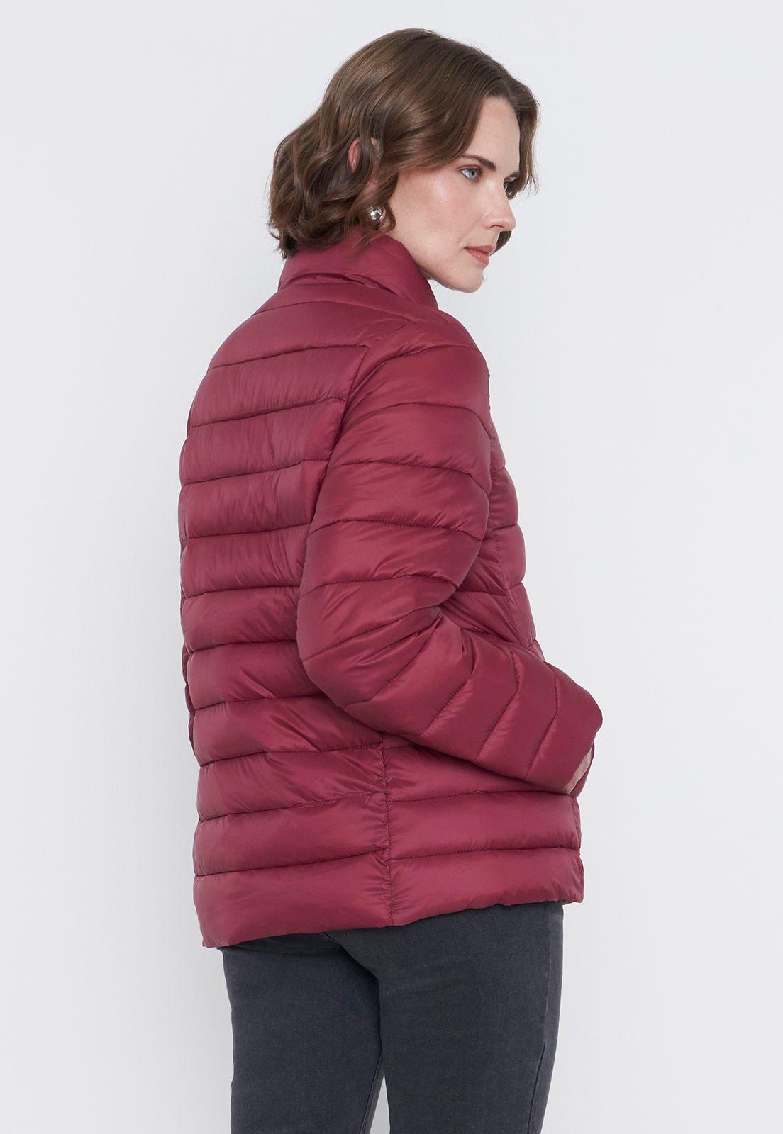 Parka Mujer Burdeo Básica Corona-2