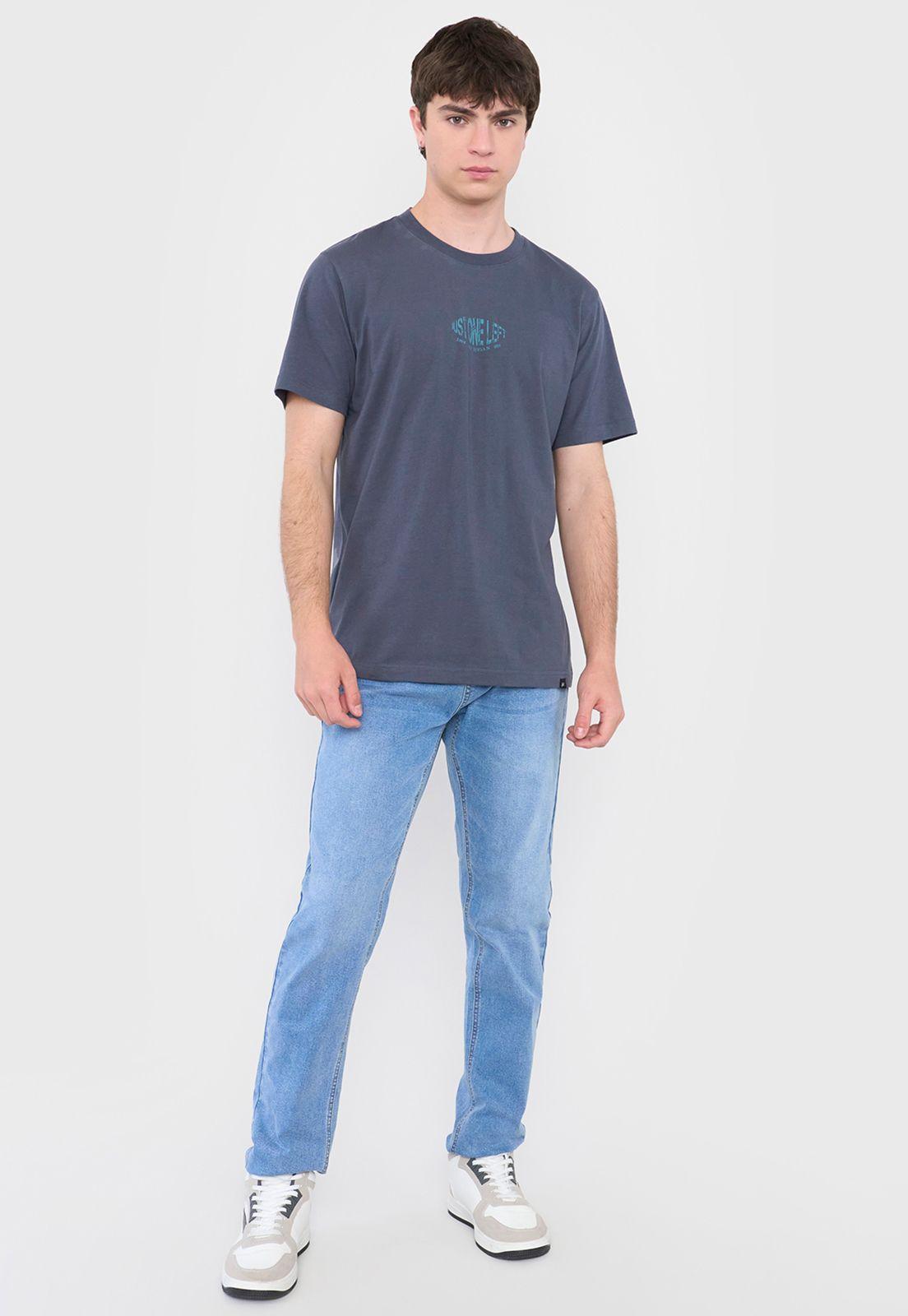 Polera Hombre Fun Texto Azul Corona-3
