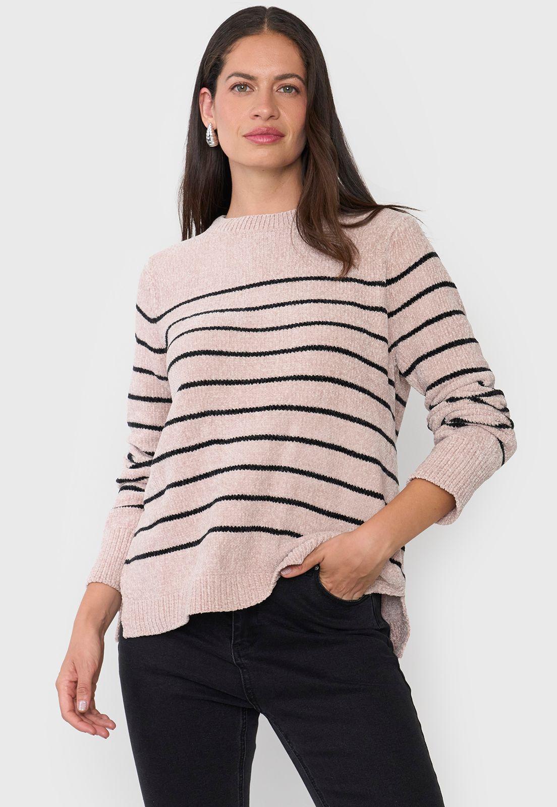 Sweater Mujer Chenille Beige Corona-0