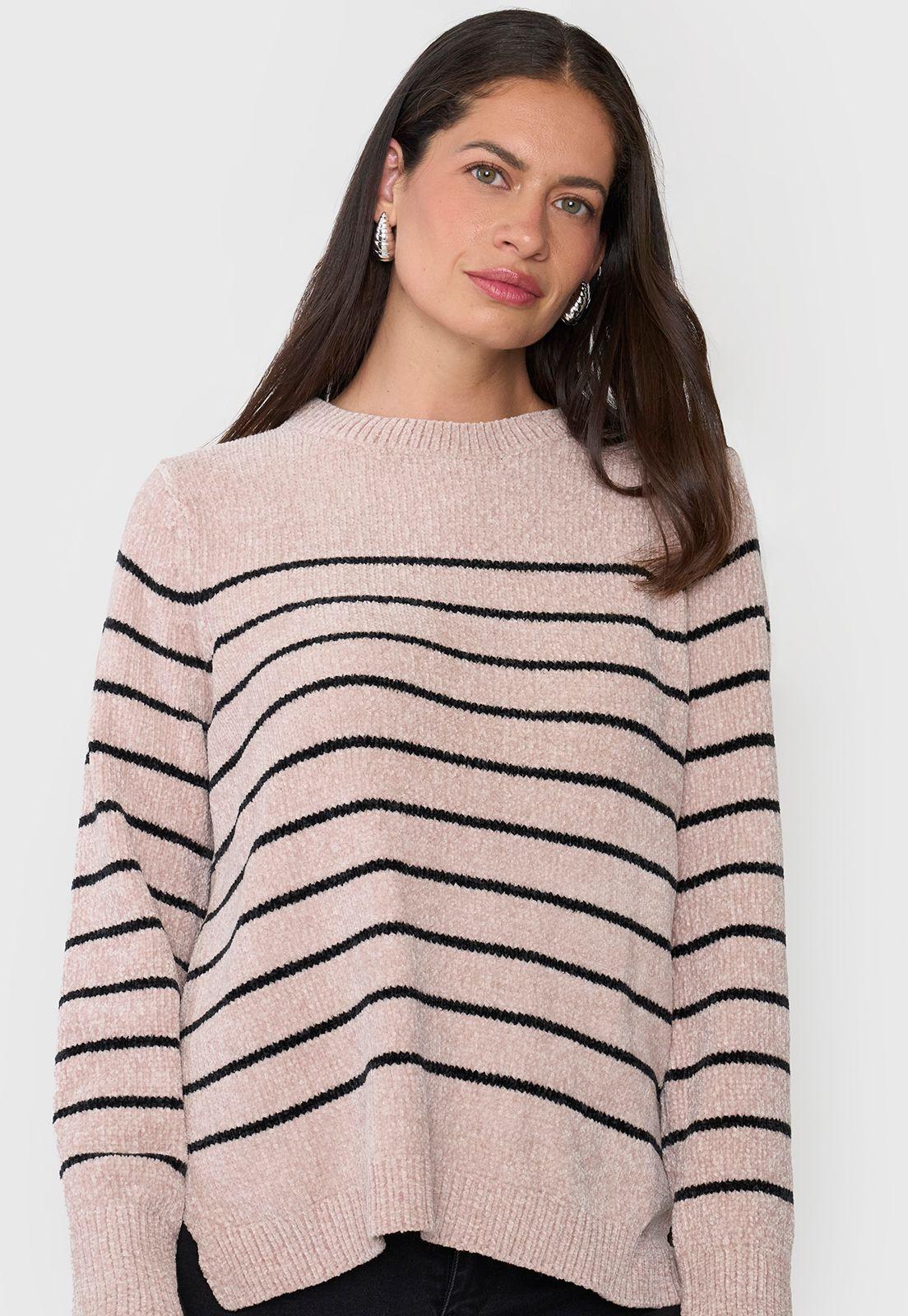 Sweater Mujer Chenille Beige Corona-2
