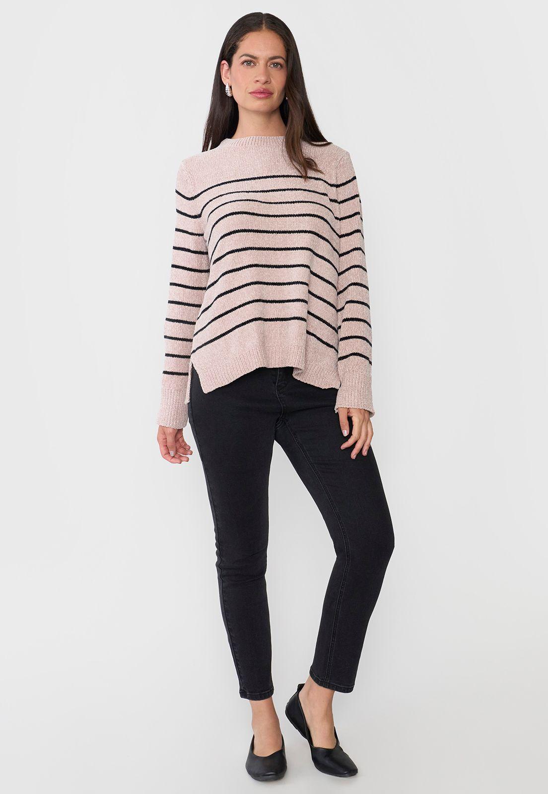 Sweater Mujer Chenille Beige Corona-3