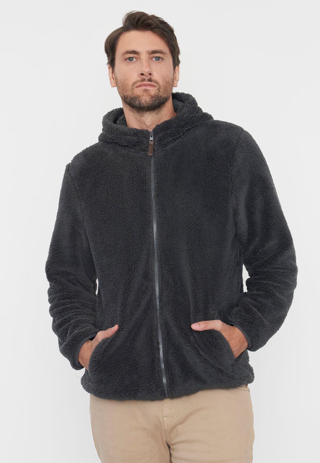Polerón Hombre Coral Fleece Charcoal Corona-0