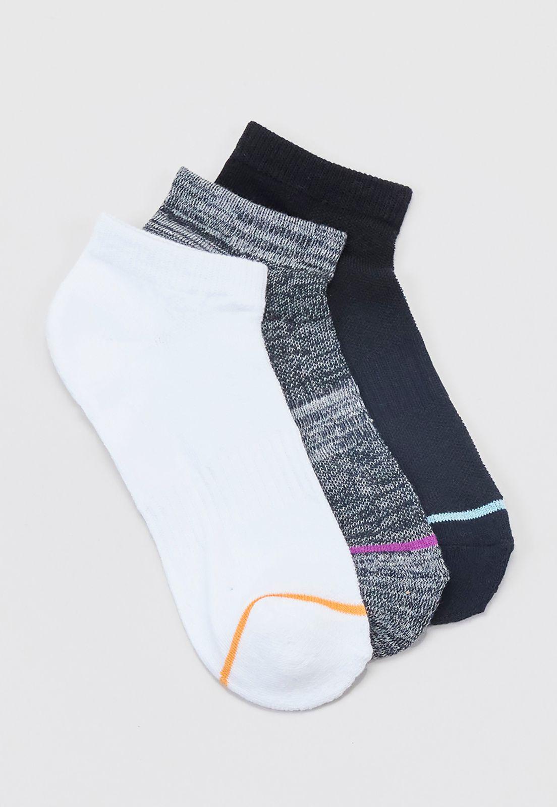Calcetines Mujer Cortos Deportivos Negro Tie Dye Corona-0
