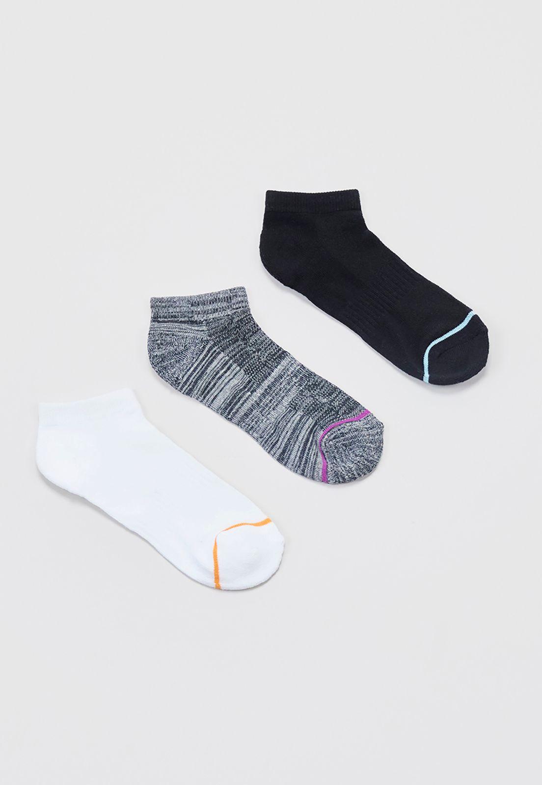 Calcetines Mujer Cortos Deportivos Negro Tie Dye Corona-2