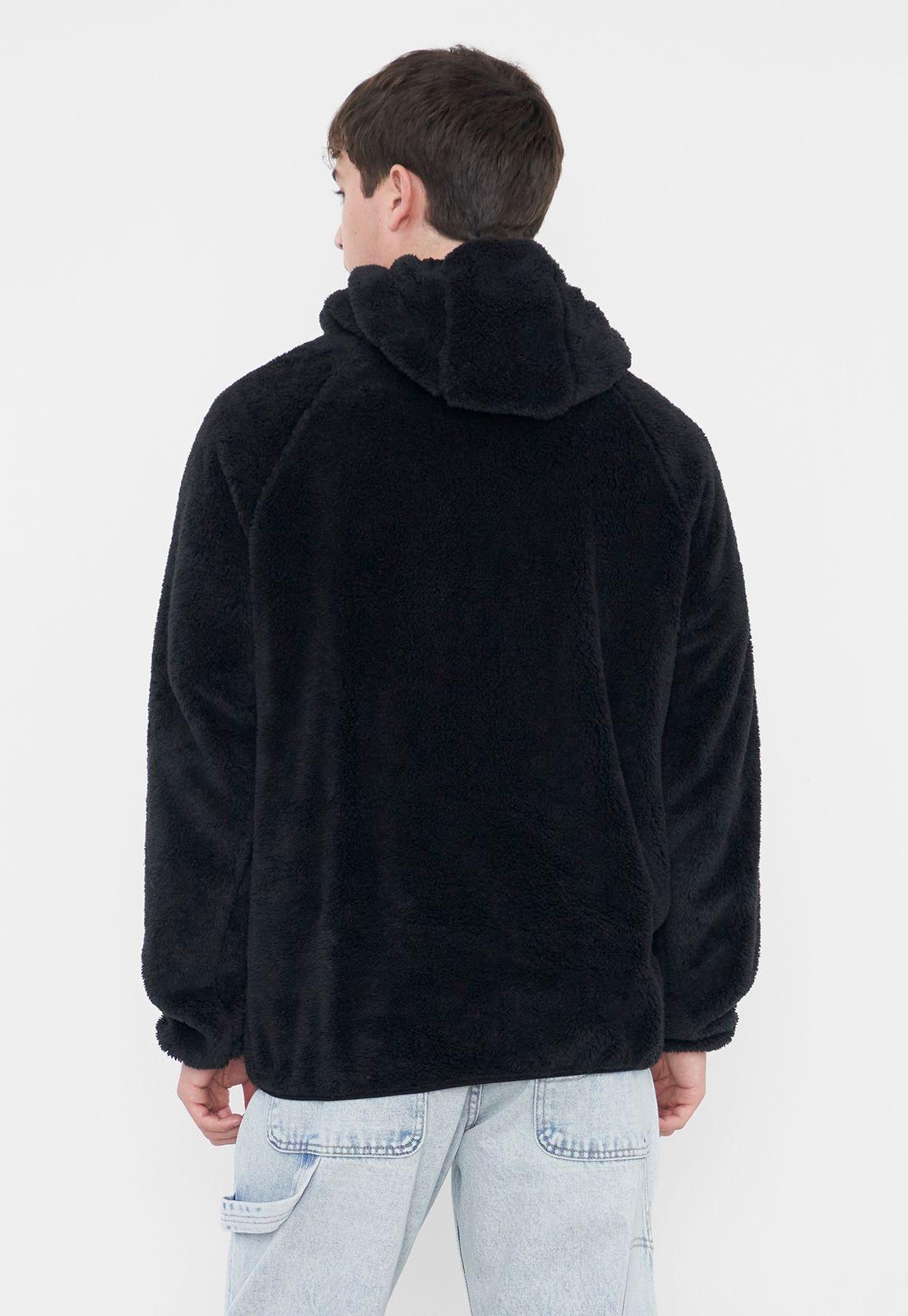 Peludo Hombre Liso Negro Corona-1