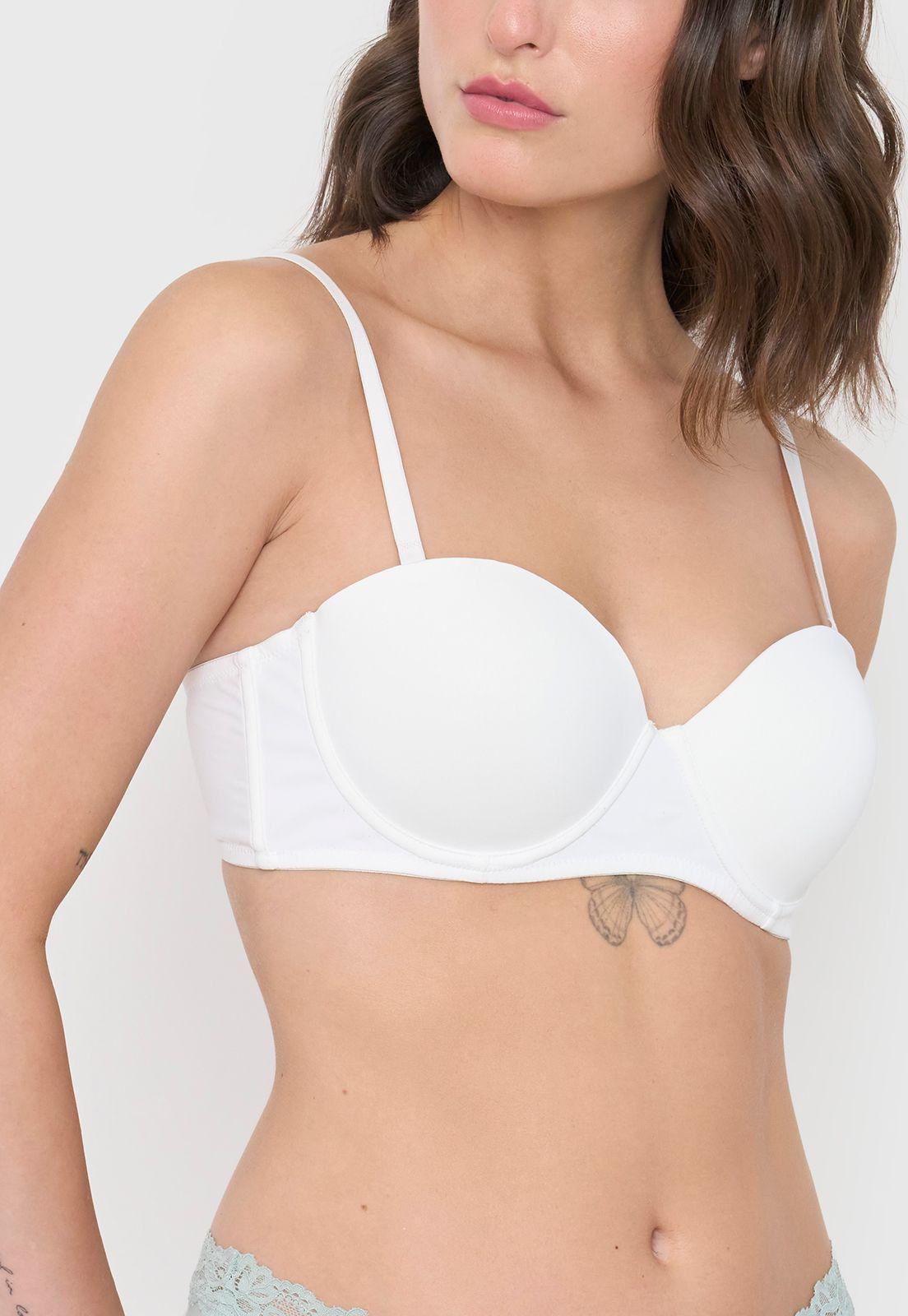 Sostén Mujer Strapless Copa C Ecru Corona-2