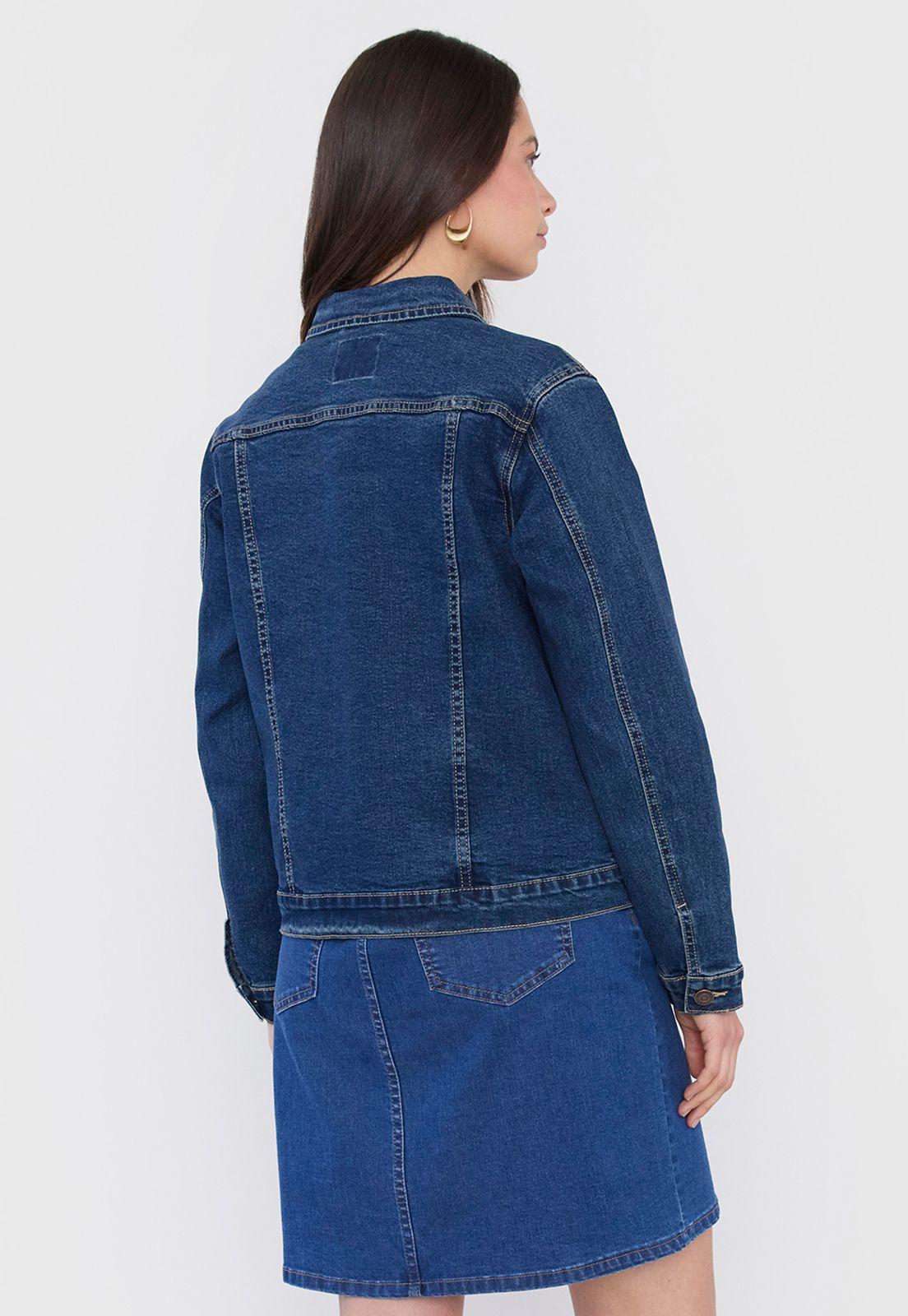 Chaqueta Mujer Denim Azul Medio Corona-1