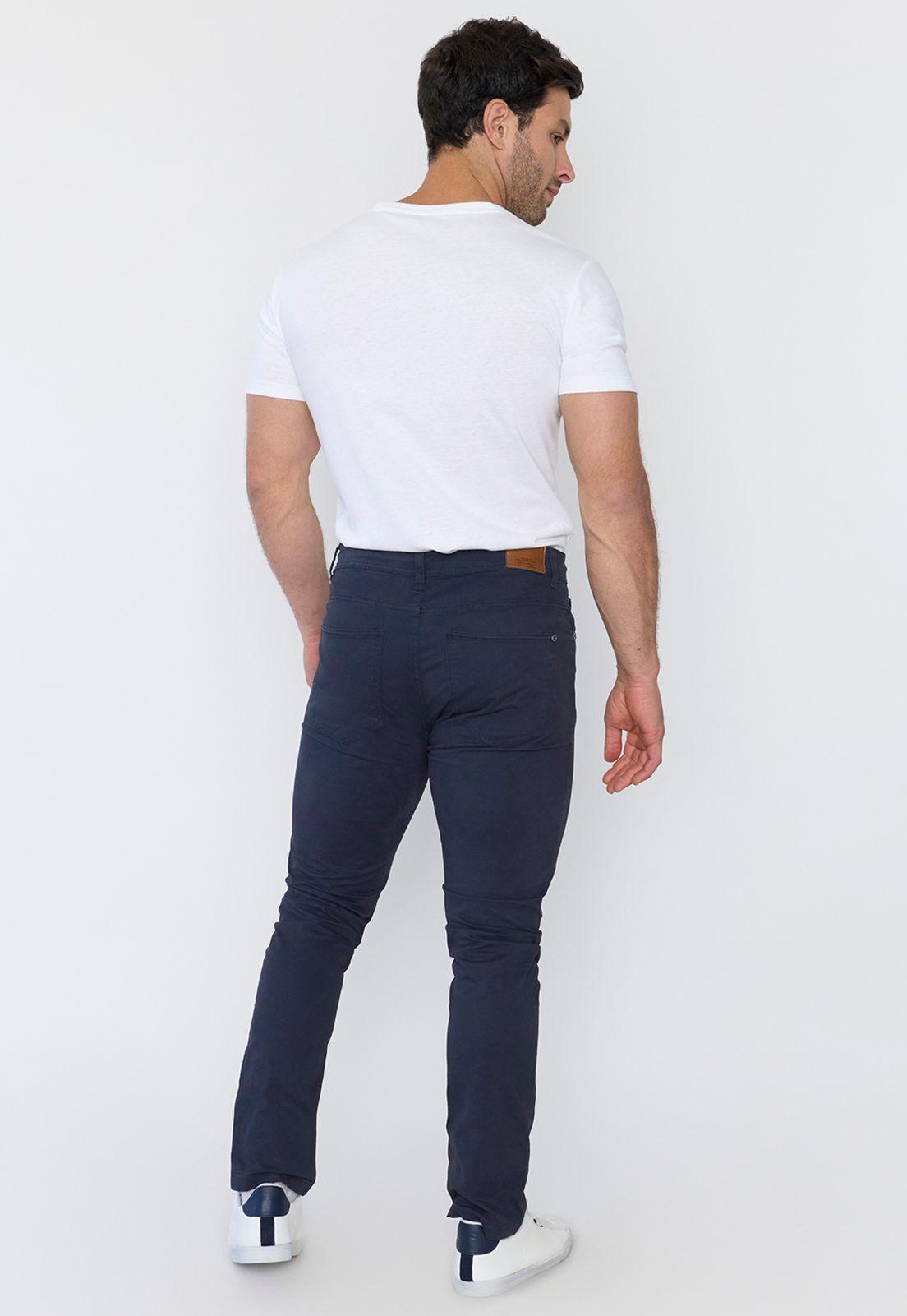 Pantalón Hombre 5 Pocket Navy Corona-2