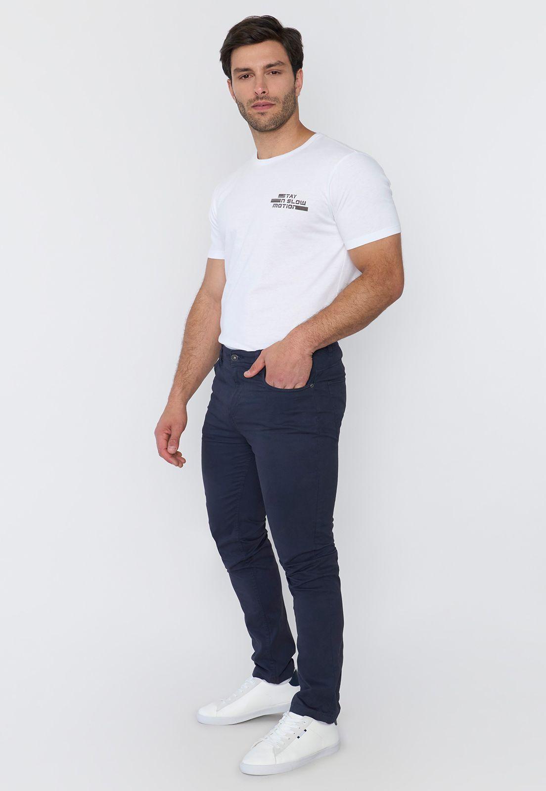 Pantalón Hombre 5 Pocket Navy Corona-3