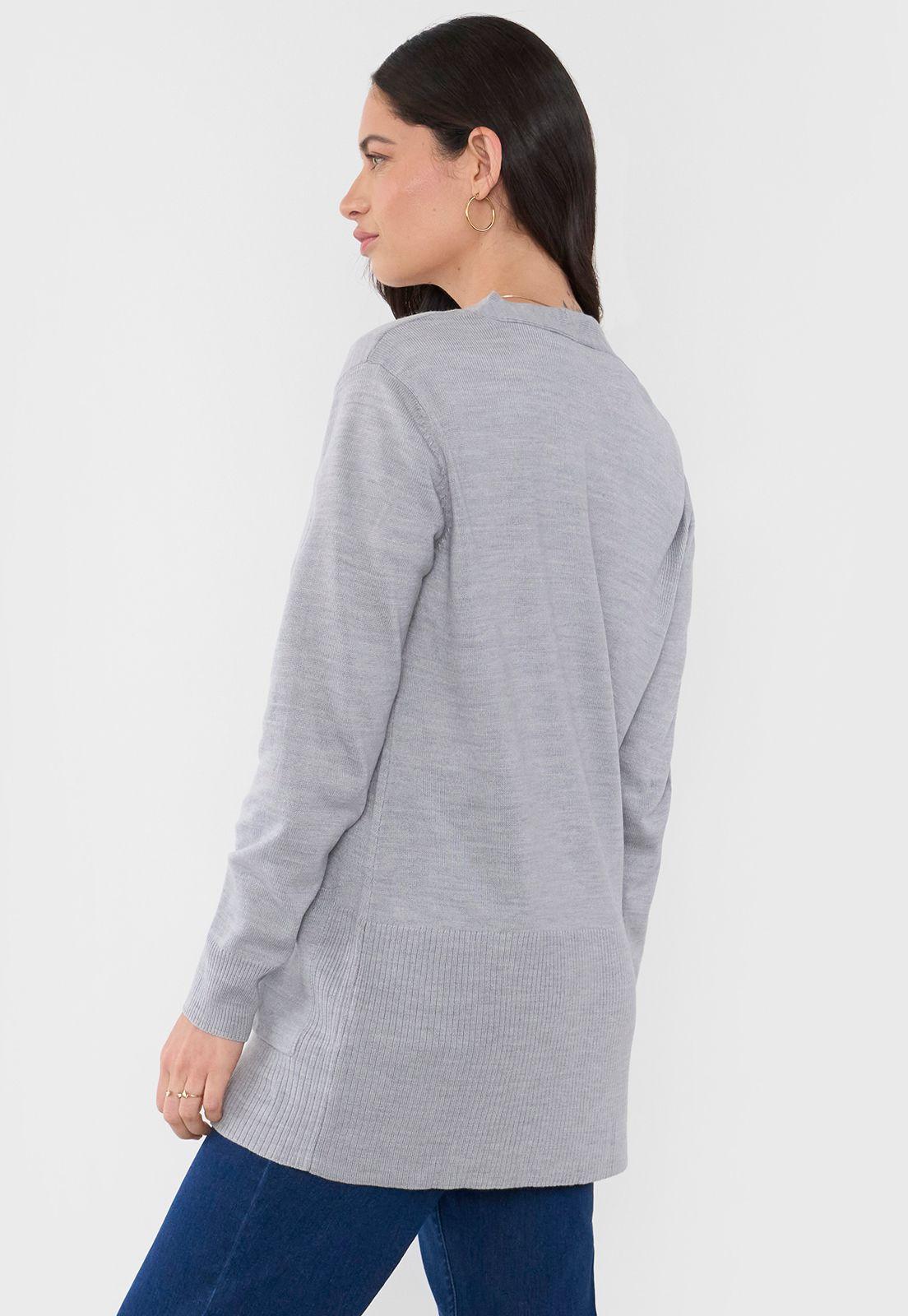 Cárdigan Mujer Gris Corona-1