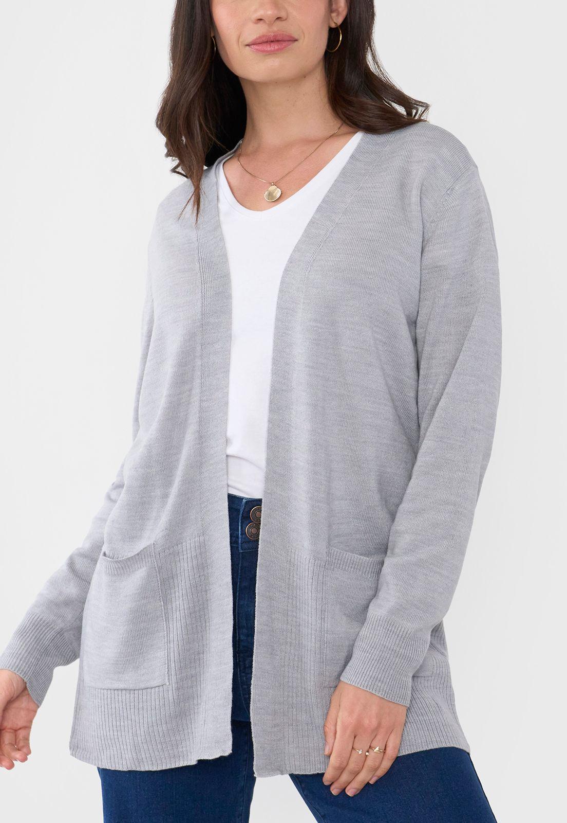 Cárdigan Mujer Gris Corona-2