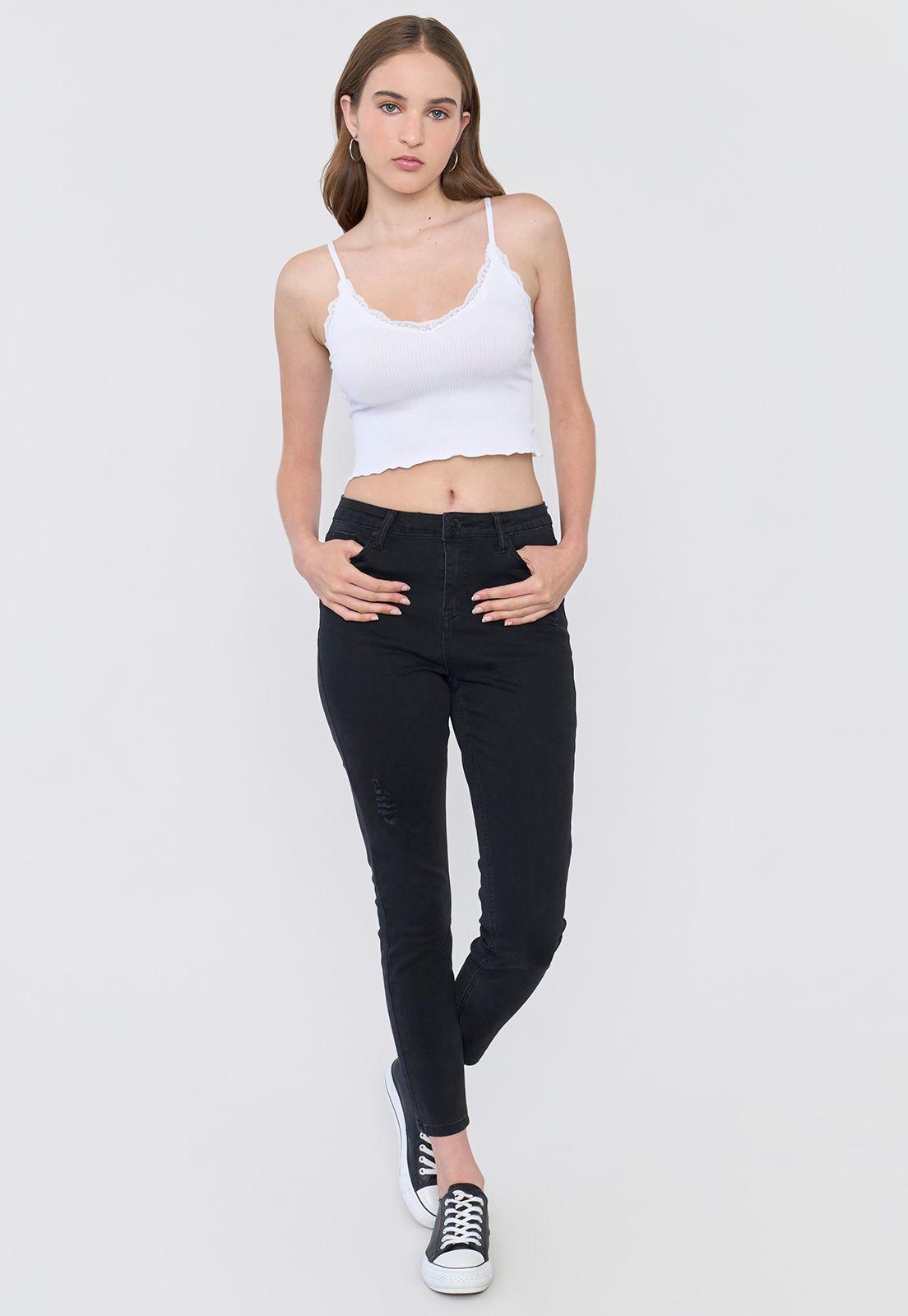 Peto Mujer Seamless Encaje Ecru Corona-3